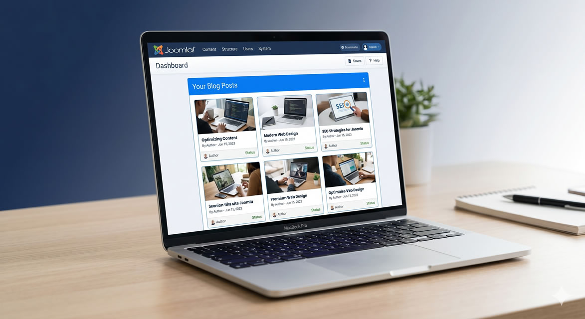 Joomla para blog em 2026 comparativo com WordPress